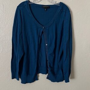 Lane Bryant Women’s Plus Size Button Cardigan Blue 18/20 2X